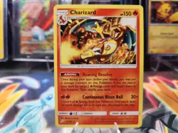 Pokemon TCG Charizard Non Holo Rare 14/181 Sun & Moon Team Up NM - Image 1