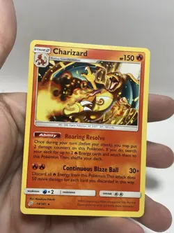 Pokemon TCG Charizard 14/181 Team Up Rare NM/LP - Image 1