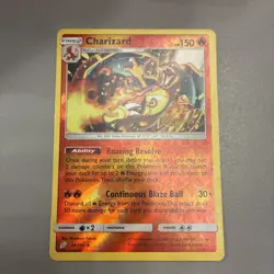 Pokemon TCG Charizard Sun Moon Team Up 14/181 Reverse Holo Rare - Image 1