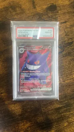 Pokemon TCG Gengar EX 193/162 Temporal Forces PSA 10 Gem Mint Pokemon 2024 Card - Image 1