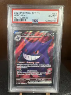 2024 Pokemon SV Temporal Forces TEF EN Gengar ex #193/162 PSA 10 - Image 1