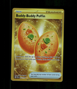 Custom Gold HOLO Buddy-Buddy Poffin EX Card READ DESCRIPTION BELOW - Image 1