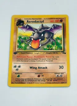 1999 1st Edition Aerodactyl Fossil Pokemon Card WOTC 16/62 - Image 1