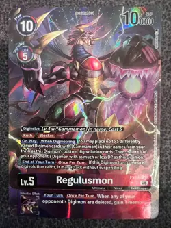 Digimon Card Game Regulusmon EX10-053 SR Alternate Art NM - Image 1