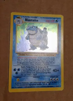 Pokemon TCG Blastoise Holo Rare Card 2/102 Base Set - Image 4