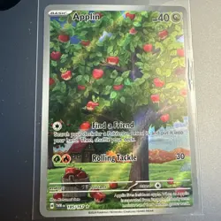 Applin 185/167 SV06 Twilight Masquerade Holo Rare NM Pokemon TCG Card - Image 1