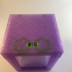 3d Printed 100 Card Deck Box With Life Counter Incorporated In the Box - Image 2