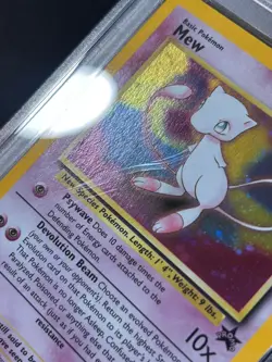 PSA 9 MINT Mew 2000 WOTC Black Star Promo 9 Holo League Pokemon Card SWIRL - Image 3