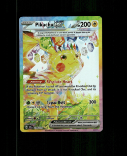 Custom Rainbow HOLO Pikachu EX Pikachu Card READ DESCRIPTION BELOW - Image 1