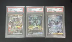 Japanese Pokemon card Kyurem Reshiram Zekrom SAR Set of 3 - Image 1