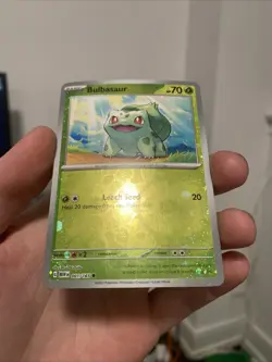 Bulbasaur - (Reverse Cosmos Holo) (Costco Exclusive) 001/165 Miscellaneous Cards - Image 1