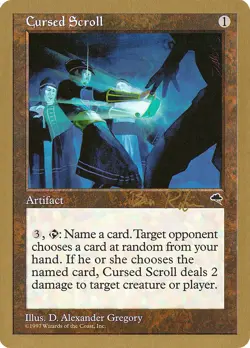 MTG Cursed Scroll (1998 Ben Rubin) - World Championships #281 - Image 1