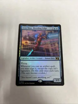 Iron Man Bleeding Edge Foil Superhero’s Card #0626 MTG LP - Image 1