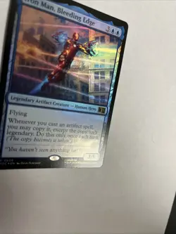 Iron Man Bleeding Edge Foil Superhero’s Card #0626 MTG LP - Image 2