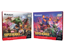 Sealed Marvel Super Heroes & Villians Scene Box Set of 2 Magic MTG In Hand - Image 1