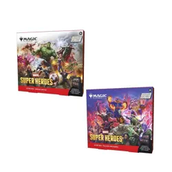 Sealed Marvel Super Heroes & Villians Scene Box Set of 2 Magic MTG In Hand - Image 2
