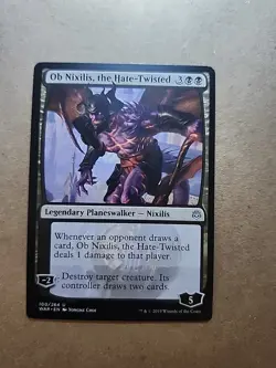 MTG War of the Spark OB Nixilis, the Hate-Twisted Regular Card - Image 1