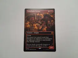 MTG Twinflame Tyrant (Borderless) Foundations - Image 1