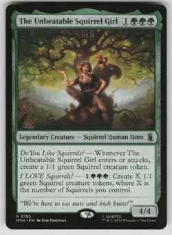 The Unbeatable Squirrel Girl Rare Marvel Super Heroes 193 MTG Near Mint 2026 - Image 1