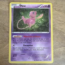 Pokemon TCG Mew 29/124 Holo XY: Fates Collide 2016 LP Condition - Image 1