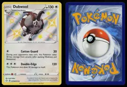 DUBWOOL SV104/SV122 SHINY RARE SHINING FATES SHINY VAULT POKEMON NM - Image 3