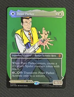 [FOIL] MTG Marvel Spider-Man Peter Parker No.232 Borderless English Mythic Rare - Image 1
