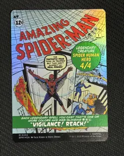[FOIL] MTG Marvel Spider-Man Peter Parker No.232 Borderless English Mythic Rare - Image 2