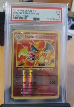 Pokemon 2016 Charizard. 11/108 Rev foil. Evolutions. PSA 1 - Image 1