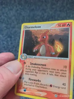 POKEMON TCG CHARMELEON SECRET RARE EX TEAM ROCKET RETURNS 110/109 2004 EXCELLENT - Image 3