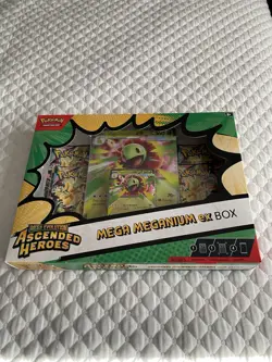 Pokemon TCG: Mega Evolution—Ascended Heroes Mega Meganium EX Box Sealed - Image 1
