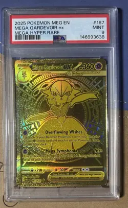 Pokemon Mega Gardevoir EX Mega Evolution 187 PSA 9 Special Illustration Rare - Image 1