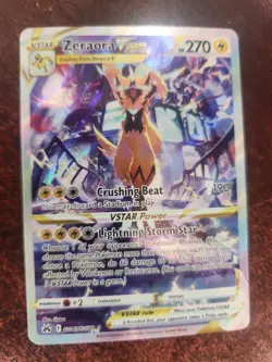 Zeraora VStar Crown Zenith Full Art Holo Pokemon Card WOTC NM - Image 2