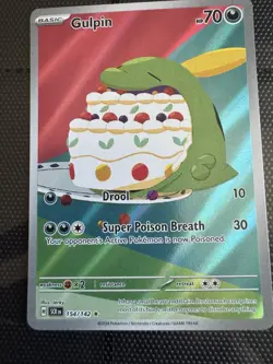 Pokemon TCG Gulpin #154/142 Stellar Crown Illustration NM Condition - Image 1