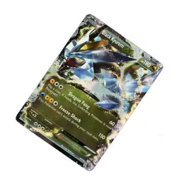 2012 Pokemon BLACK STAR PROMO BLACK KYUREM EX FULL ART HOLO BW62! HP DMG WEAR - Image 1