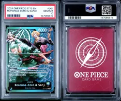 ONE PIECE ST12 - 001 EN ZORO & SANJI - Leader Alt Art - PSA 10 - Image 2