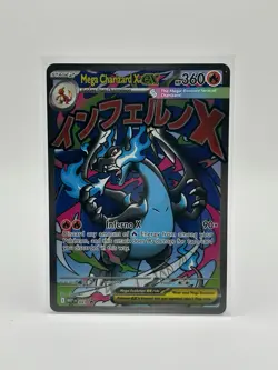 Pokemon Mega Charizard X EX 023 Me: Mega Evolution Promo Full Art Holo 360 HP - Image 1