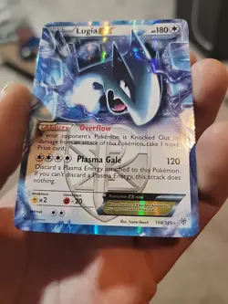 Lugia EX 102/113 Pokemon TCG Legendary Treasures Black White Rare Card LP - Image 1