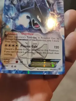 Lugia EX 102/113 Pokemon TCG Legendary Treasures Black White Rare Card LP - Image 2