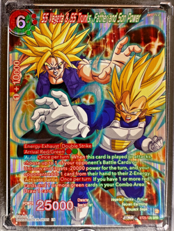 SS Vegeta & SS Trunks BT25-128 SPR Father and Son Power DBS Card NM - Image 1