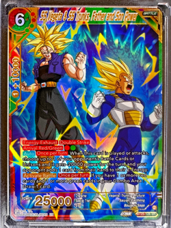 SS Vegeta & SS Trunks BT25-128 SPR Father and Son Power DBS Card NM - Image 2