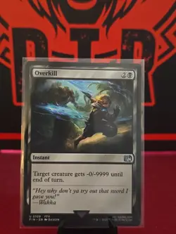 x1 Overkill FIN Final Fantasy MTG 109 M/NM Uncommon Unplayed - Image 1