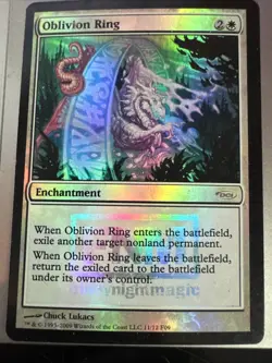 Oblivion Ring MP* FOIL DCI PROMO ENGLISH 11/12 mtg -UnltdCards - Image 1