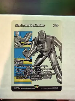 MTG Marvel Simulacrum Synthesizer Blue Artifact English MAR 0061 Regular - Image 1