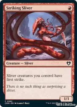 MTG Striking Sliver [CMM - 882] LP - Image 1