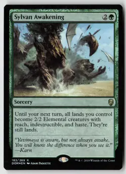 Sylvan Awakening Dominaria (183) Foil - MTG - LP - Image 1
