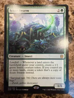 SCUTE SWARM Magic MTG Zendikar Rising - Image 1