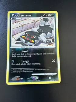 Poochyena 86/127 - Pokemon Platinum - Reverse Holo Rare - Vintage Pokemon - Image 1