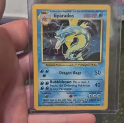 Pokemon TCG Base Set Gyarados 006/102 1999 Holo Rare Holo 100 HP EN - Image 1
