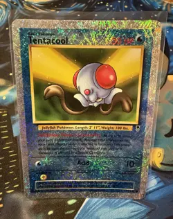 Tentacool Legendary Collection 96/110 Reverse Holo English 30 HP Pokemon #96 - Image 1