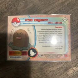 2000 Pokemon Topps Chrome Diglett SPECTRA! - Image 2